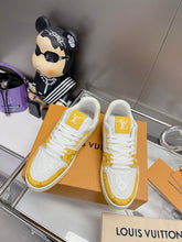 Load image into Gallery viewer, LV Trainers #54 Monogram Denim Yellow