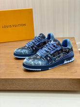 Load image into Gallery viewer, LV Trainers Blue Denim
