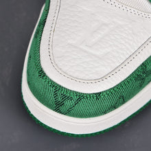 Load image into Gallery viewer, LV Trainers Monogram Denim Green