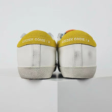 Load image into Gallery viewer, Golden Goose Super-Star Glitter Purple Star Yellow Heel Tab