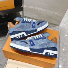 Load image into Gallery viewer, LV Trainers #54 Monogram Blue Khaki