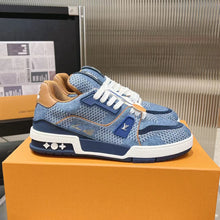 Load image into Gallery viewer, LV Trainers #54 Monogram Blue Khaki