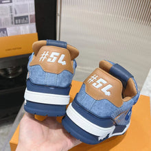 Load image into Gallery viewer, LV Trainers #54 Monogram Blue Khaki