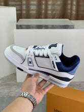 Load image into Gallery viewer, LV Trainers Blue | White