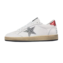 Load image into Gallery viewer, Golden Goose Ball-Star Glitter Silver Star Red Heel Tab