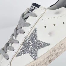Load image into Gallery viewer, Golden Goose Super-Star Glitter Star Black Heel Tab