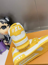 Load image into Gallery viewer, LV Trainers #54 Monogram Denim Yellow