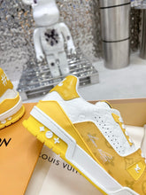 Load image into Gallery viewer, LV Trainers #54 Monogram Denim Yellow