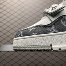 Load image into Gallery viewer, LV Trainers Velcro Denim Grey