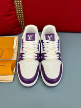 Load image into Gallery viewer, LV Trainers #54 Monogram Denim Purple
