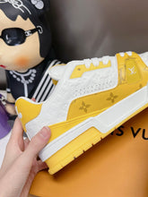 Load image into Gallery viewer, LV Trainers #54 Monogram Denim Yellow