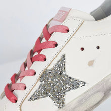 Load image into Gallery viewer, Golden Goose Ball-Star Glitter Star Silver Heel Tab