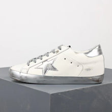 Load image into Gallery viewer, Golden Goose Super-Star Silver Star Silver Heel Tab Silver Sole