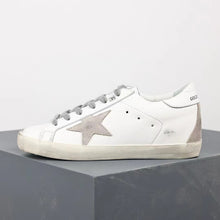 Load image into Gallery viewer, Golden Goose Super-Star Suede Star White Heel Tab