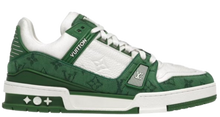 Load image into Gallery viewer, LV Trainers Monogram Denim Green