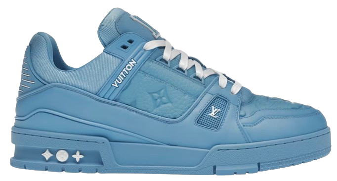 LV Trainers Blue Embossed Monogram – THE MINTED PROJECT