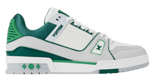 Load image into Gallery viewer, LV Trainers Green | White