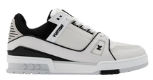 Load image into Gallery viewer, LV Trainers Denim Noir | White