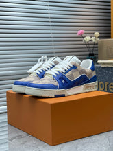 Load image into Gallery viewer, LV Trainers #54 Monogram Blue