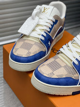 Load image into Gallery viewer, LV Trainers #54 Monogram Blue