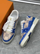 Load image into Gallery viewer, LV Trainers #54 Monogram Blue