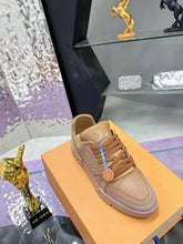 Load image into Gallery viewer, LV Trainers #54 Distressed Sneaker Cognac