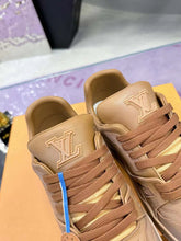 Load image into Gallery viewer, LV Trainers #54 Distressed Sneaker Cognac