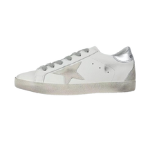 Load image into Gallery viewer, Golden Goose Super-Star Suede Star Silver Heel Tab