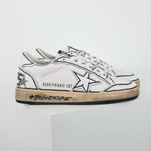 Load image into Gallery viewer, Golden Goose Ball-Star White Grafitti Star White Heel Tab #BEYONDESIRE
