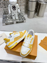 Load image into Gallery viewer, LV Trainers #54 Monogram Denim Yellow