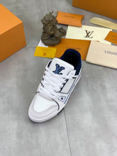 Load image into Gallery viewer, LV Trainers Blue | White