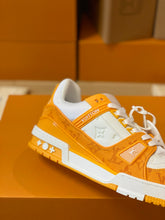 Load image into Gallery viewer, LV Trainers Monogram Denim Yellow