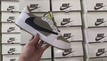 Load and play video in Gallery viewer, AJ1 Low Travis Scott Golf Neutral Olive

