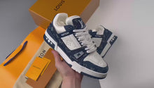 Load and play video in Gallery viewer, LV Trainers Monogram Denim Blue