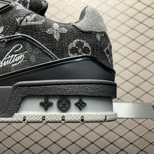Load image into Gallery viewer, LV Trainers Black Denim