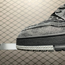 Load image into Gallery viewer, LV Trainers Black Denim