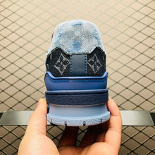 Load image into Gallery viewer, LV Trainers Blue Denim