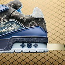 Load image into Gallery viewer, LV Trainers Blue Denim