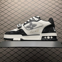 Load image into Gallery viewer, LV Trainers Velcro Strap Monogram Denim Black