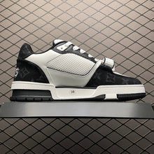 Load image into Gallery viewer, LV Trainers Velcro Strap Monogram Denim Black