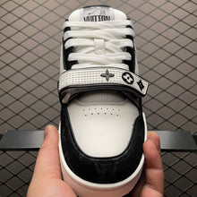 Load image into Gallery viewer, LV Trainers Velcro Strap Monogram Denim Black