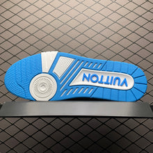Load image into Gallery viewer, LV Trainers Velcro Strap Monogram Denim Blue