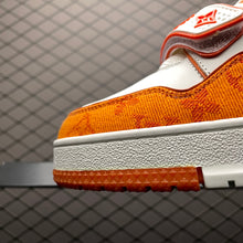Load image into Gallery viewer, LV Trainers Velcro Strap Monogram Denim Orange