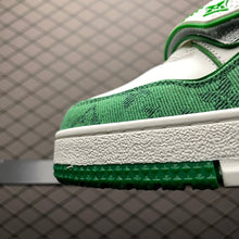 Load image into Gallery viewer, LV Trainers Velcro Strap Monogram Denim Green