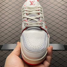 Load image into Gallery viewer, LV Trainers #54 Signature White Red