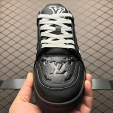 Load image into Gallery viewer, LV Trainers Black Embossed Monogram