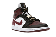 Load image into Gallery viewer, AJ1 Mid Black Dark Beetroot