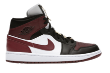 Load image into Gallery viewer, AJ1 Mid Black Dark Beetroot