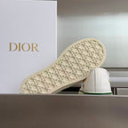 Saltwind Sneaker Daisy Motif on White Cotton