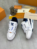 LV Trainers Blue | White